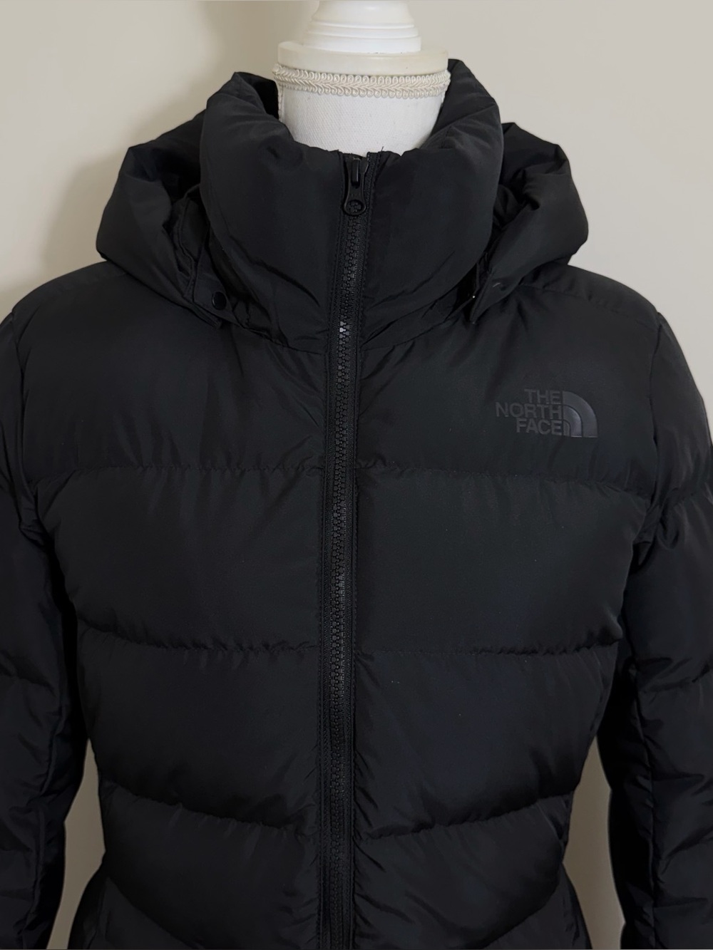 The North Face Women's Metropolis Parka Down Coat TNF Black Sz L - Picture 2 of 10